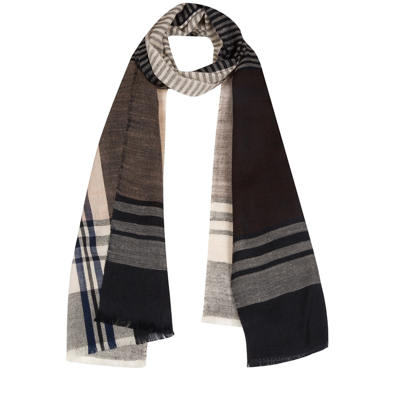 'Mono' Cashmere & Merino Wool Scarf