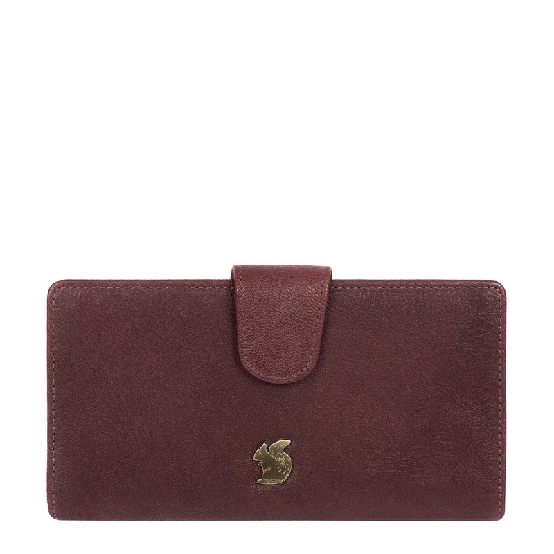 'Nisha' Plum Leather Purse