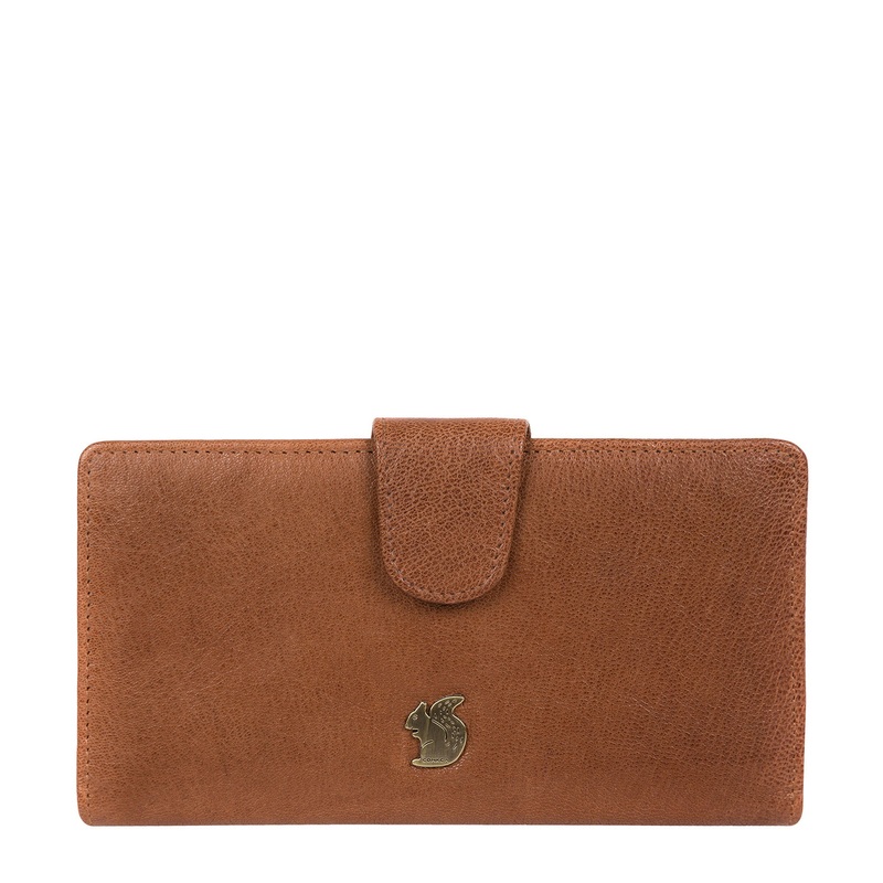 'Nisha' Tan Leather Purse