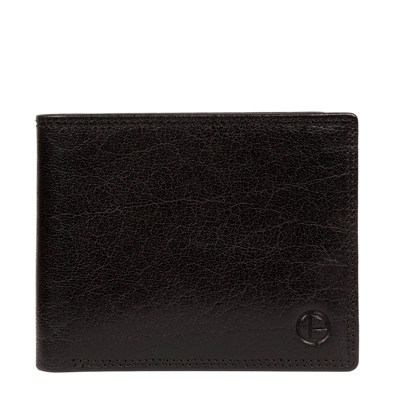 'North' Black Leather Wallet