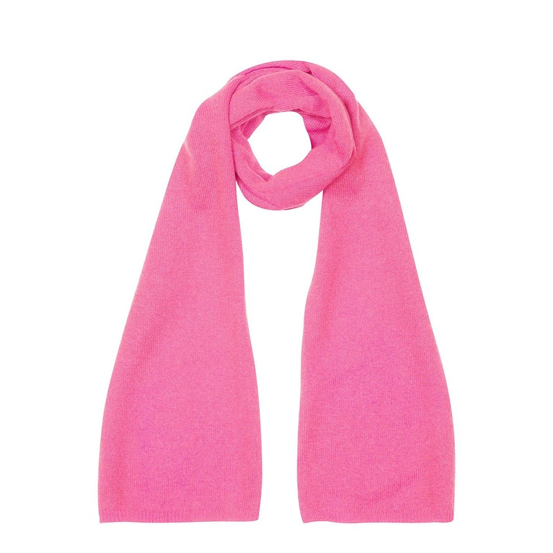 'Oxford' Carnation Pink 100% Cashmere Scarf