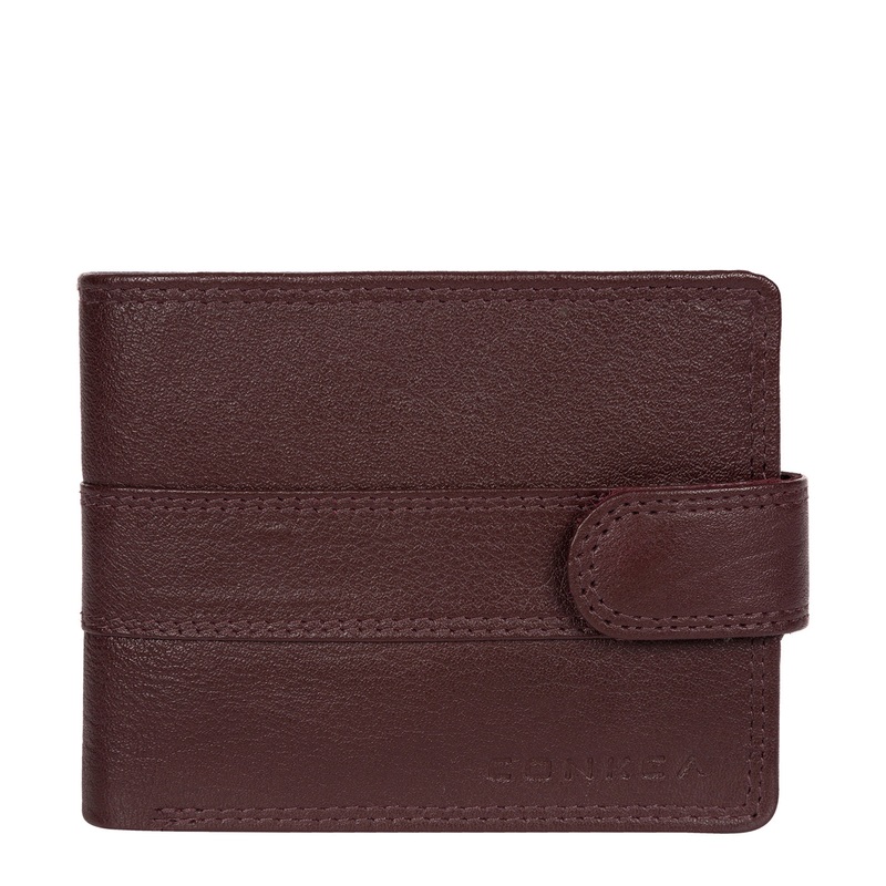 'Roth' Oxblood Bi-Fold Leather Wallet