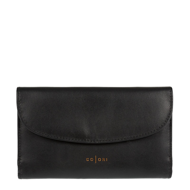 'Sardinia' Italian-Inspired Black Leather RFID Purse