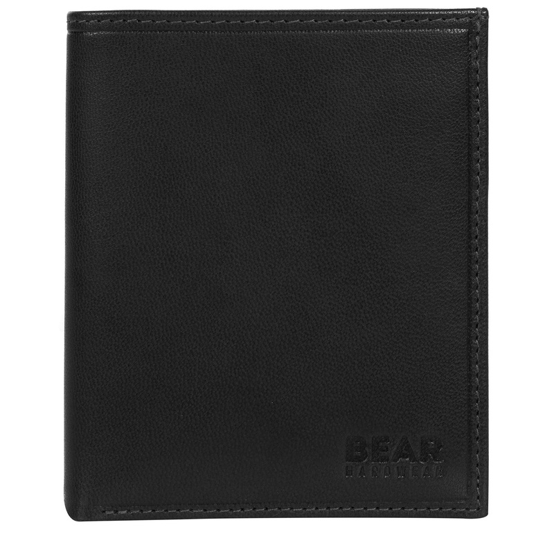 'Ulrik' Black Leather Bi-Fold Wallet