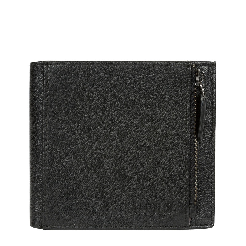 'Wilson' Black Leather Bi-Fold Wallet