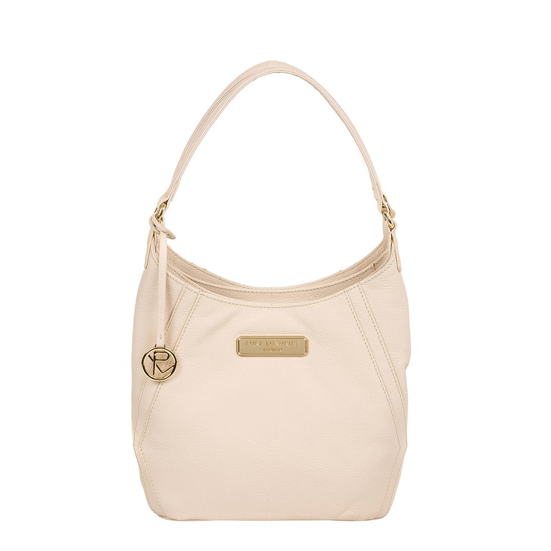 'Abigail' Frappe Leather Shoulder Bag