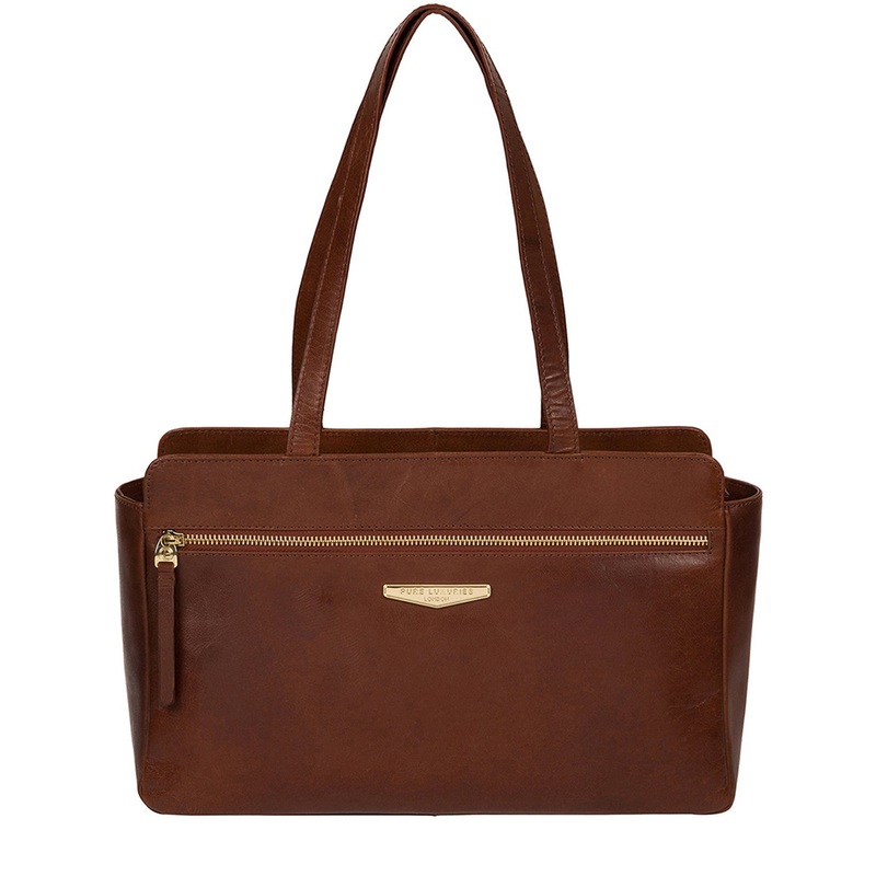 'Alessandra' Italian Tan Vegetable-Tanned Leather Handbag
