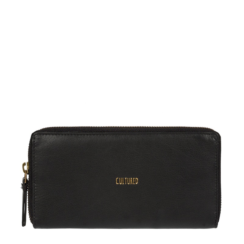 'Ariana' Black Leather RFID Purse