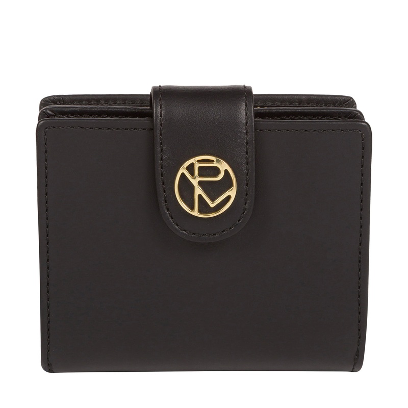 'Avignon' Black Leather Purse