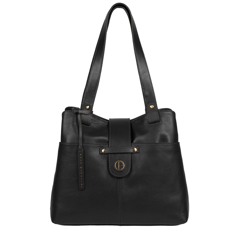 'Bickley' Vintage Black Leather Handbag