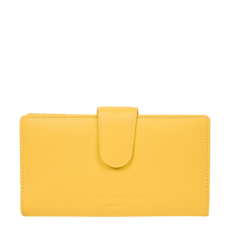 'Clarendon' Dandelion Leather Purse