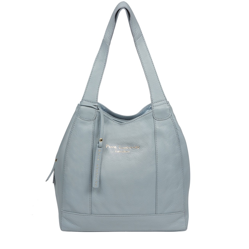 'Colette' Cashmere Blue Leather Handbag