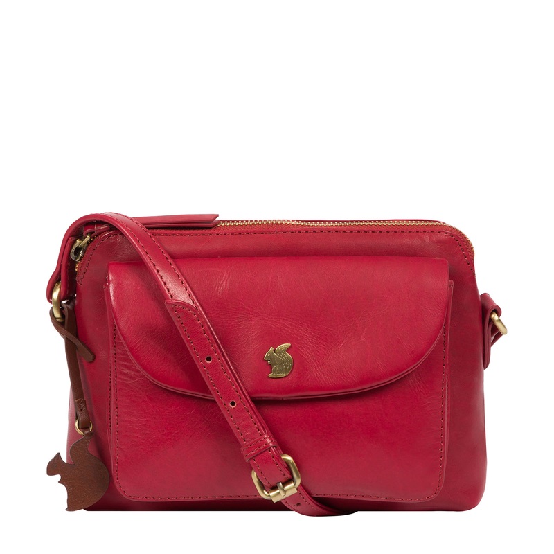'Dainty' Chilli Pepper Leather Cross Body Bag