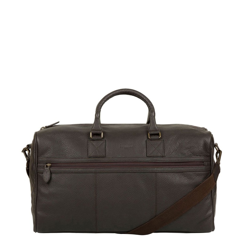 'Expedition' Dark Brown Leather Holdall