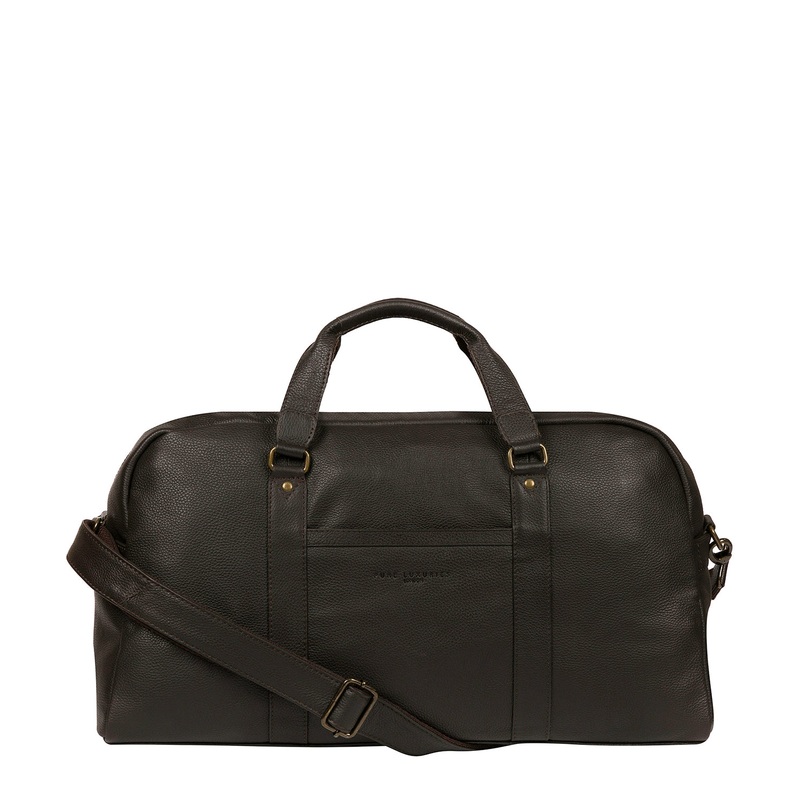 'Global' Brown Leather Holdall