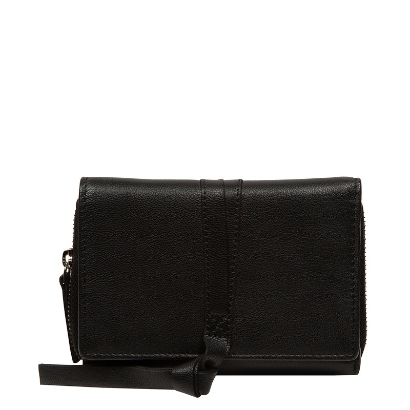 'Hailey' Black Leather Purse