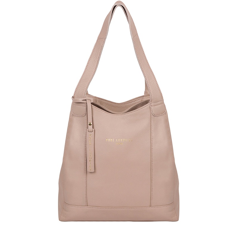'Highbury' Blush Pink Leather Handbag