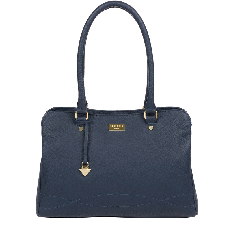 'Kiona' Denim Leather Handbag