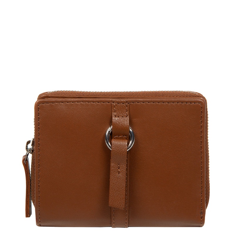 'Lena' Tan Leather Purse