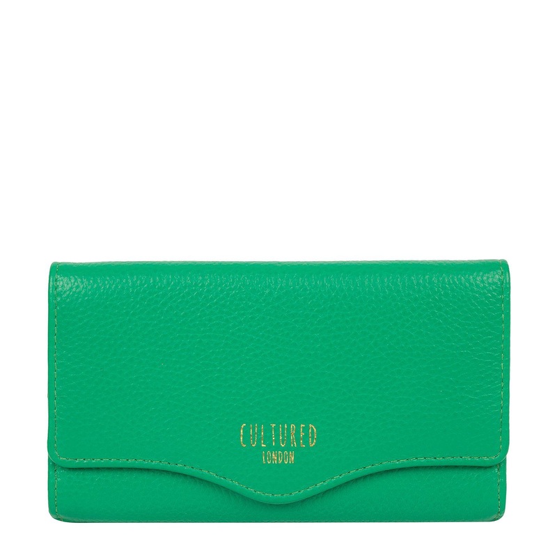 'Letitia' Shamrock Leather Purse