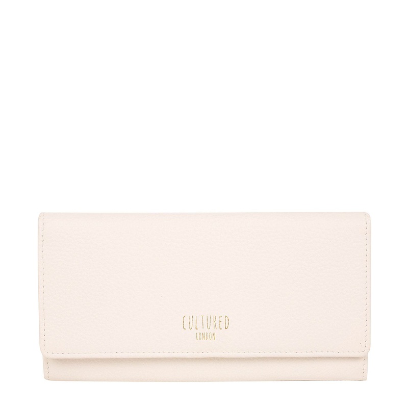 'Lorelei' Ivory Leather Purse