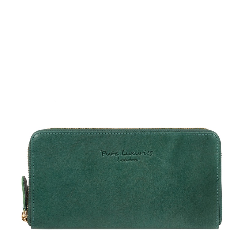 'Marylebone' Petrol Leather Purse