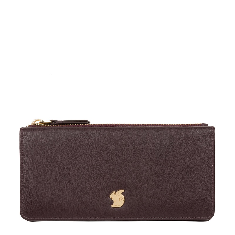 'Mavor' Plum Leather Purse