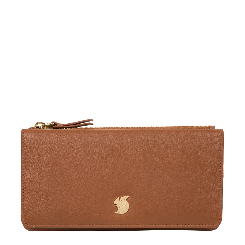 'Mavor' Tan Leather Purse