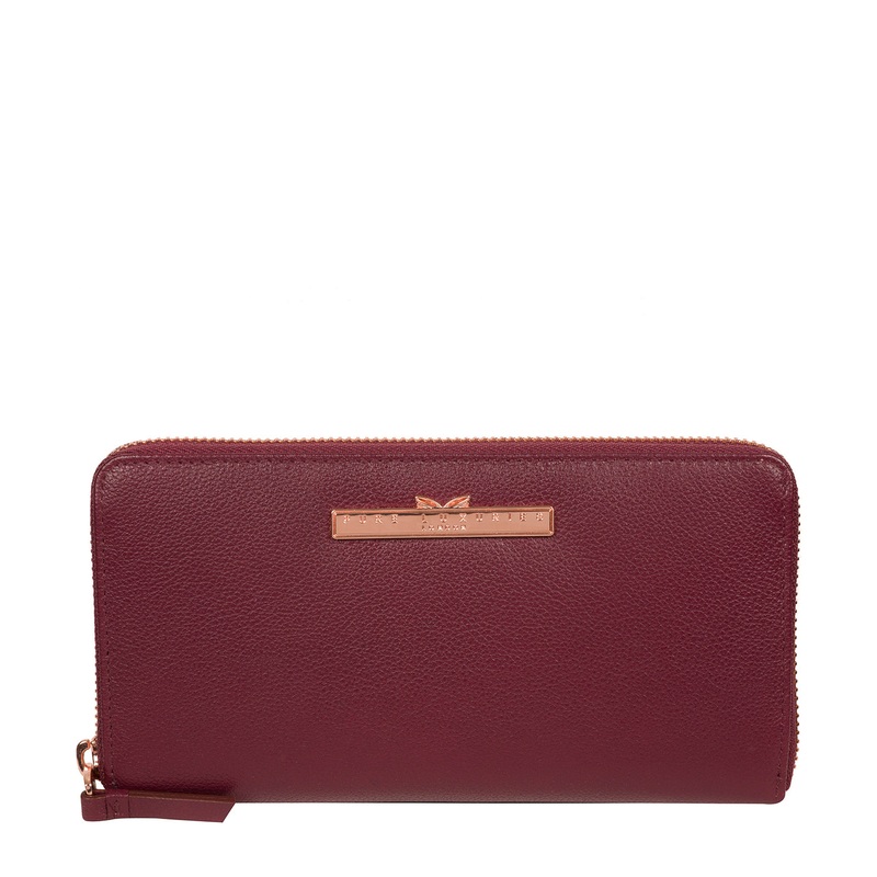 'Nardini' Pomegranate Leather Purse
