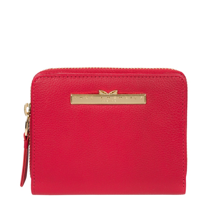 'Piper' Barbados Cherry Leather Bi-Fold Purse