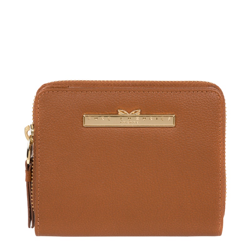 'Piper' Tan Leather Bi-Fold Purse
