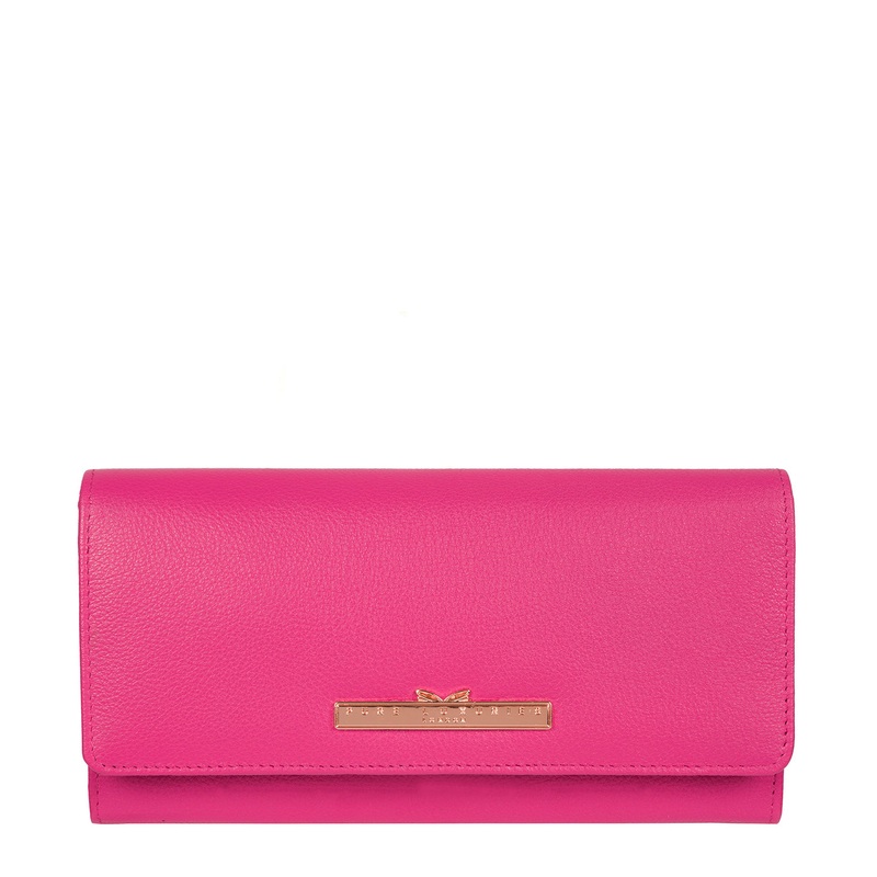 'Pipit' Fuchsia Leather Purse