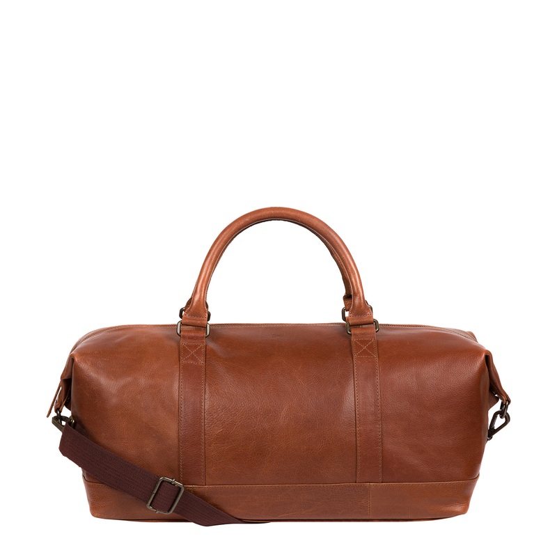 'Port' Treacle Leather Holdall
