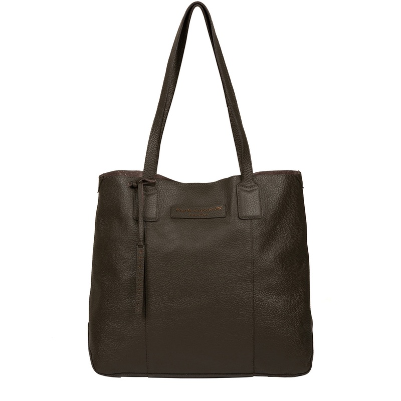 'Ruxley' Hunter Green Leather Tote Bag