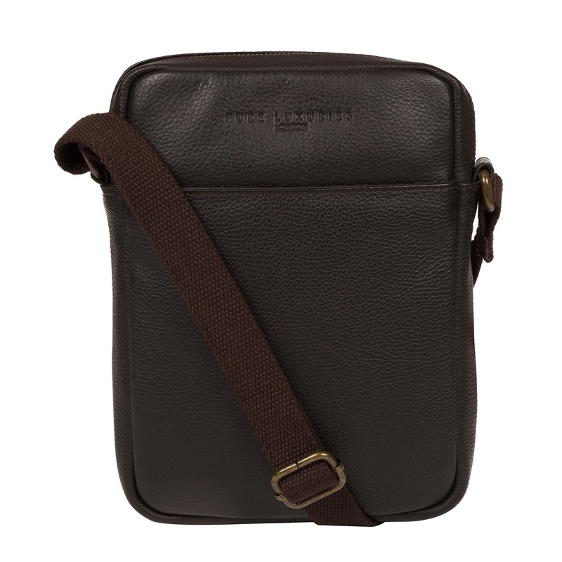 'Starboard' Brown Leather Cross Body Bag