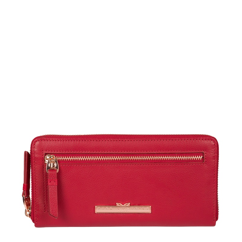 'Starling' Barbados Cherry Leather Purse
