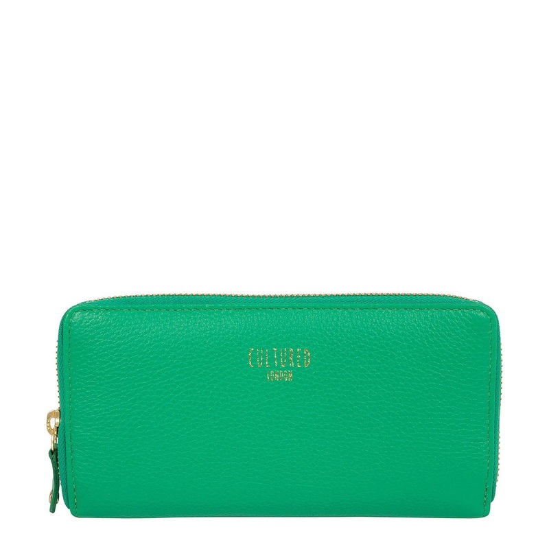 'Tabitha' Shamrock Leather Purse
