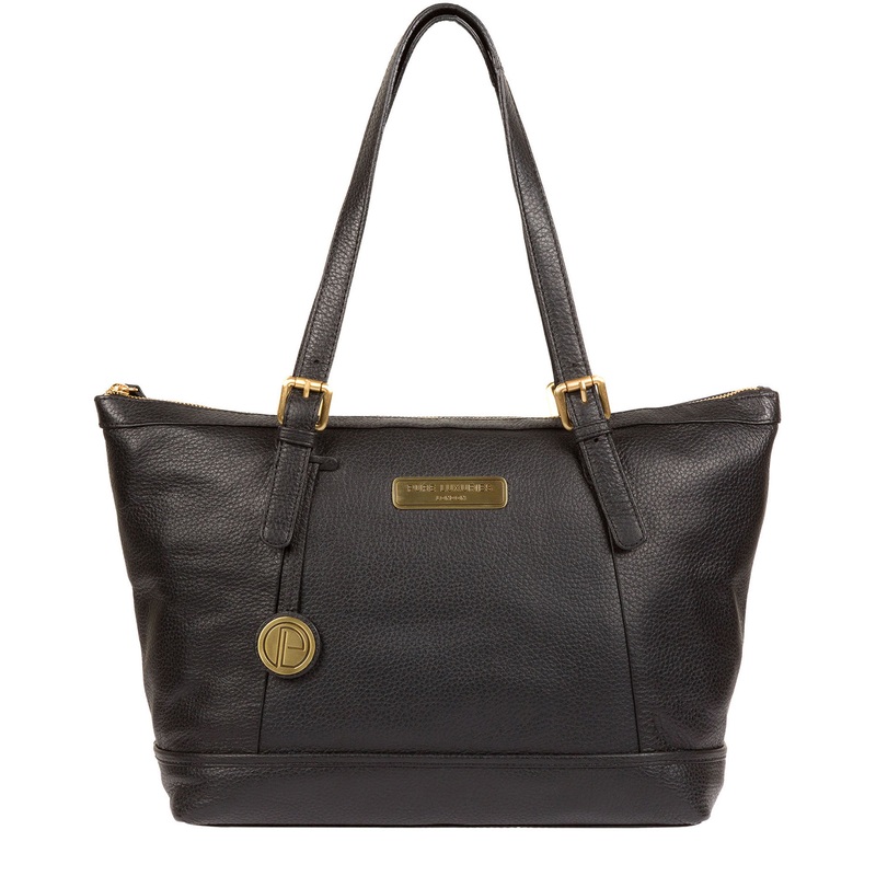 'Truro' Black Quality Leather Tote Bag