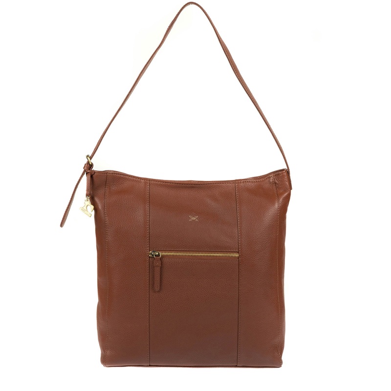'Yashi' Cognac Leather Bag