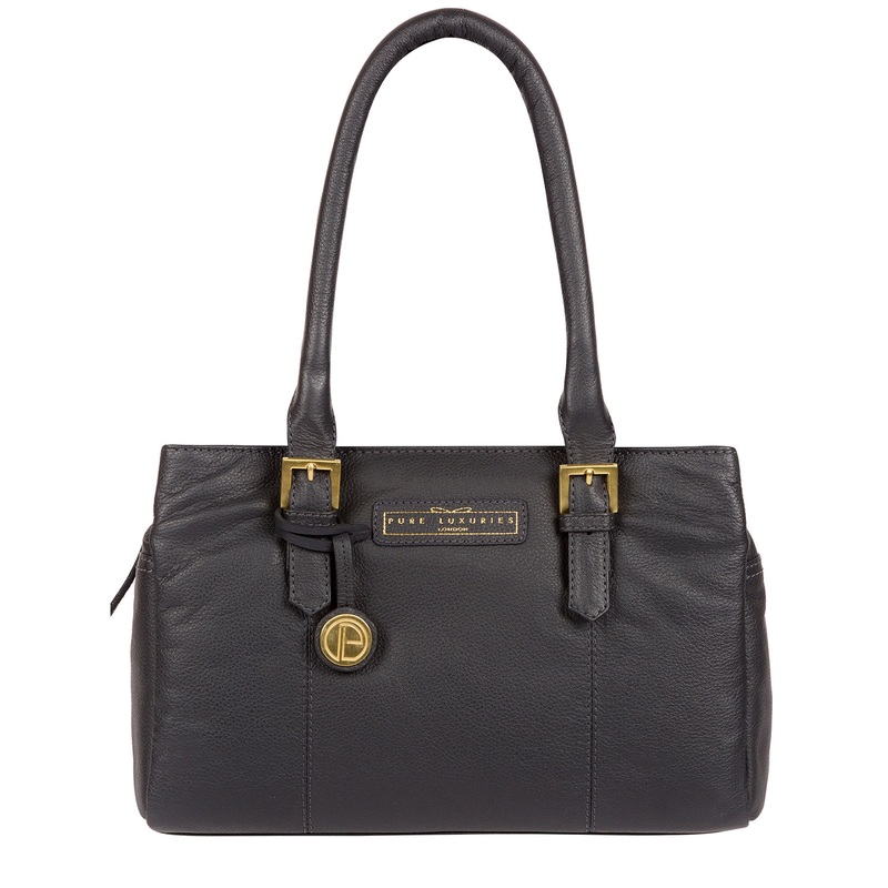 'Avebury' Navy Leather Handbag
