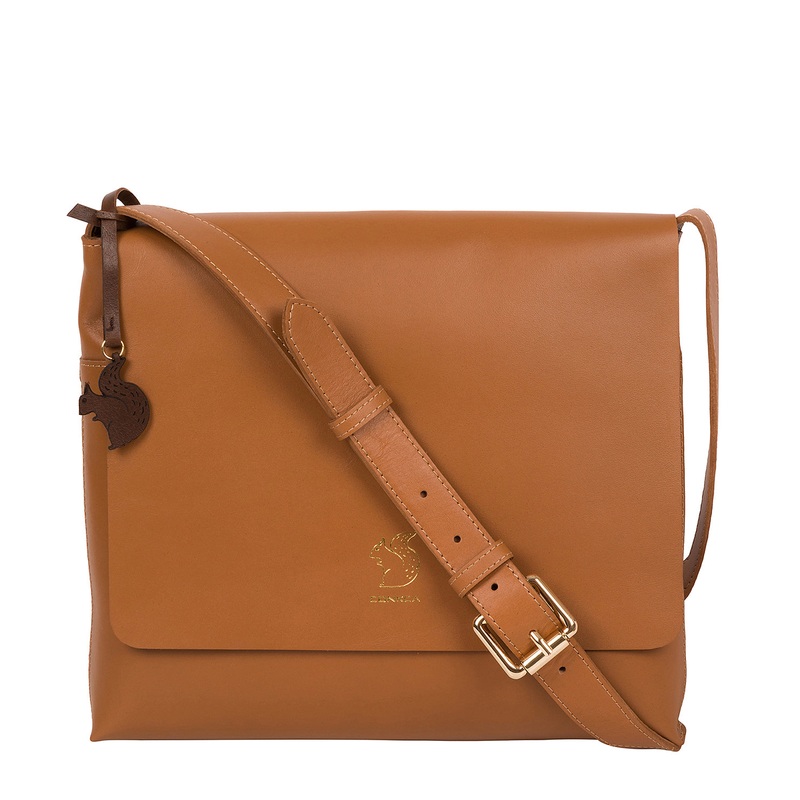 'Bale' Saddle Tan Vegetable-Tanned Leather Cross Body Bag