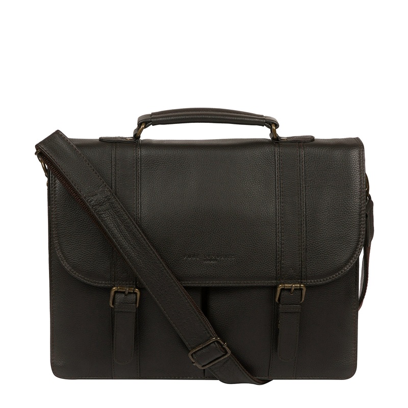 'Baxter' Brown Leather Work Bag
