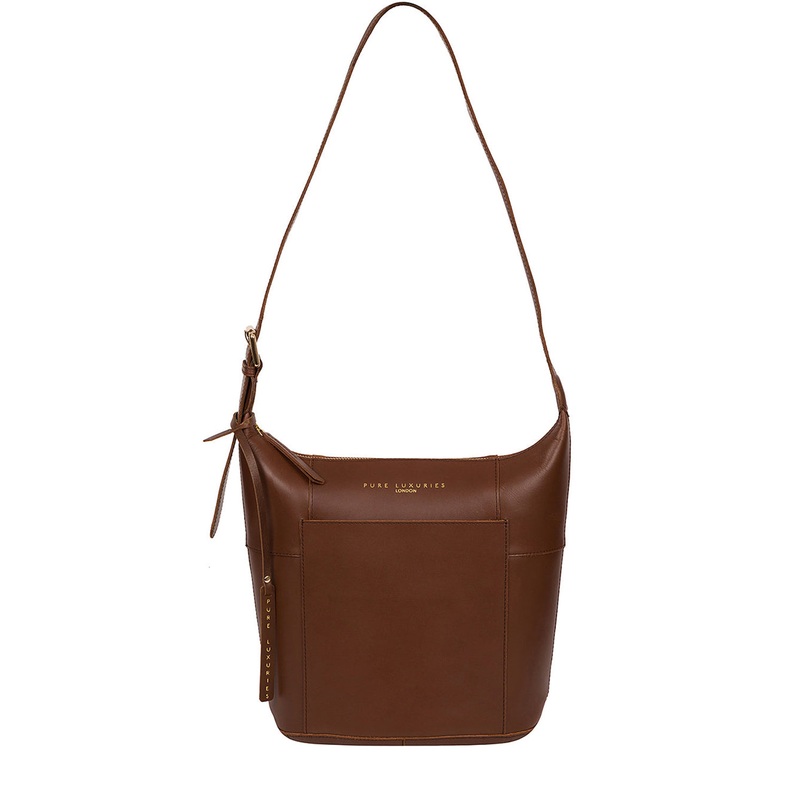 'Chichester' Ombr Chestnut Vegetable-Tanned Leather Shoulder Bag