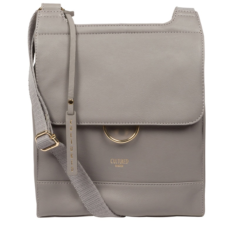 'Covent' Dove Leather Cross Body Bag