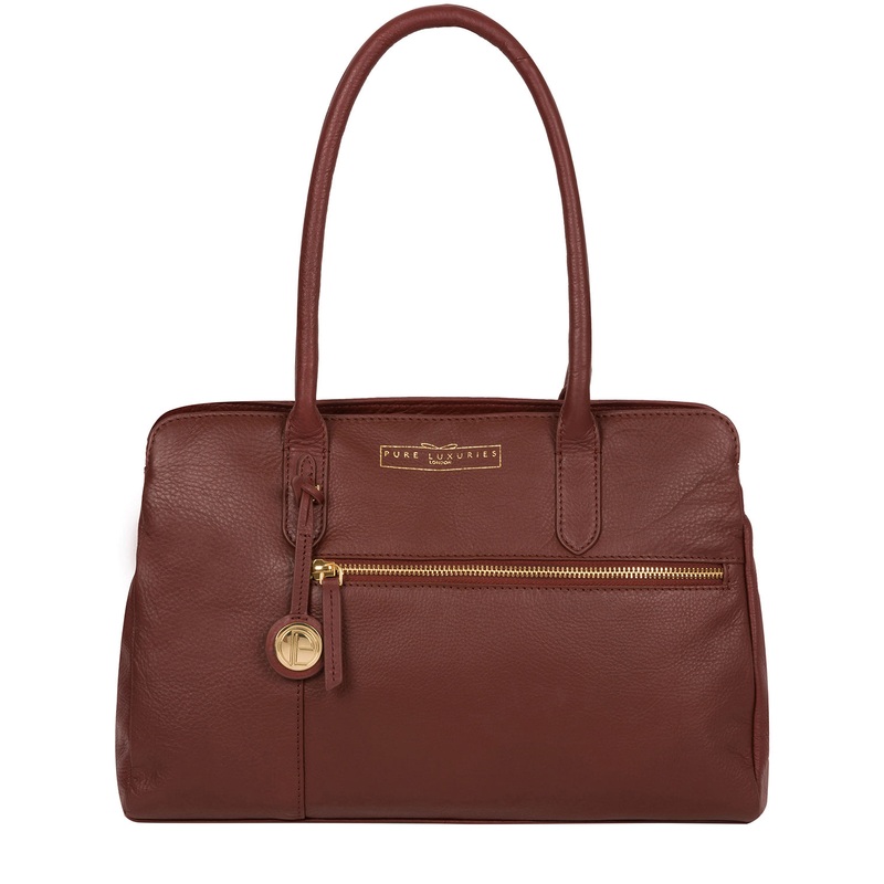 'Darby' Chestnut Leather Handbag