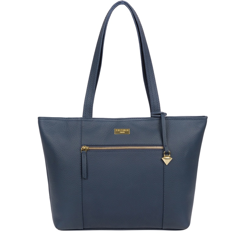 'Dawn' Denim Leather Tote Bag