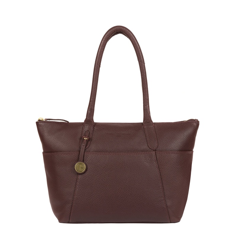 'Eton' Auburn Leather Tote Bag