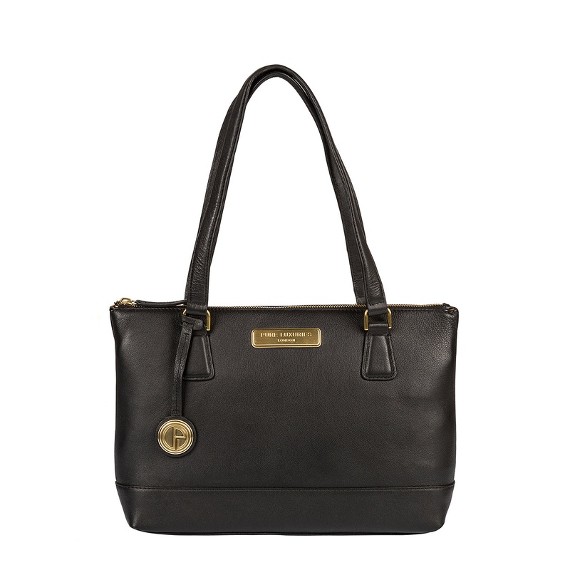 'Freya' Black Leather Handbag