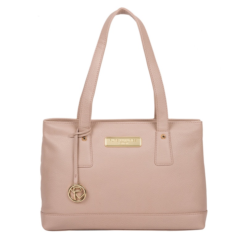 'Kate' Blush Pink Leather Handbag