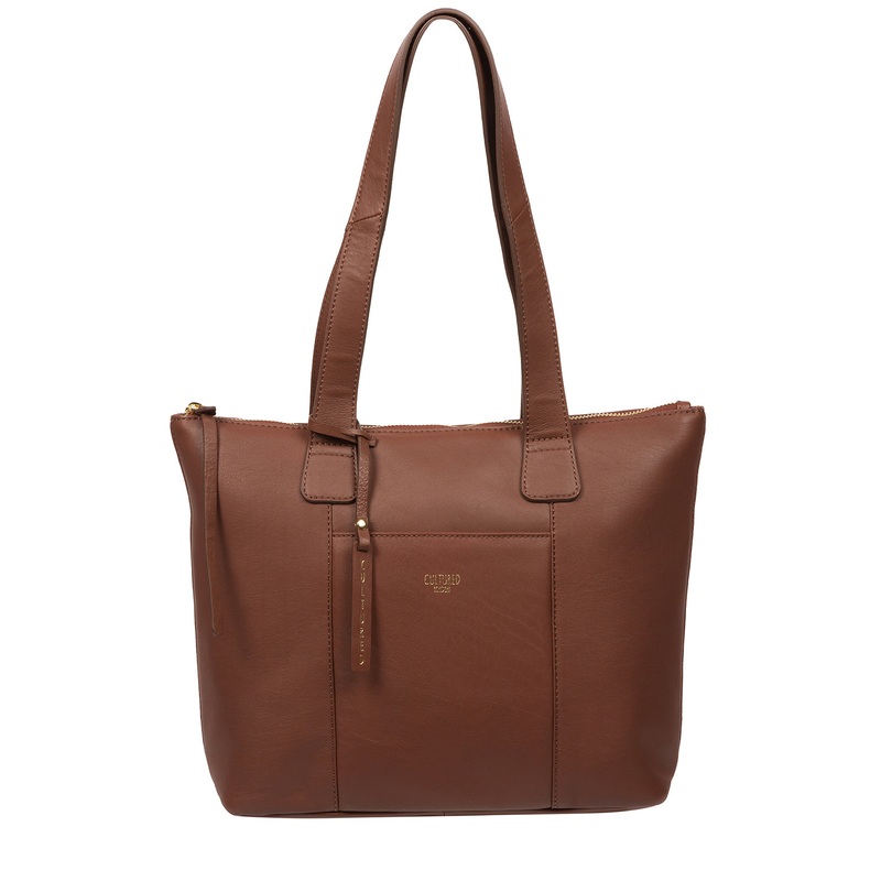 'Kensal' Conker Brown Leather Handbag